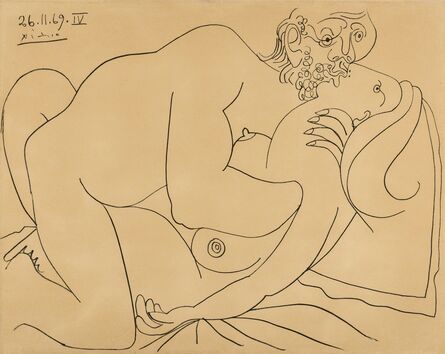 Pablo Picasso, ‘Couple Nu, nos. 26.11.69, nos. IV’, 1972