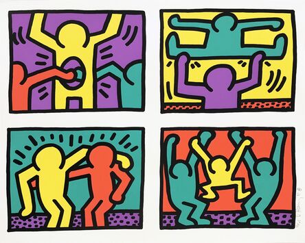 Keith Haring, ‘Pop Shop Quad I’, 1987