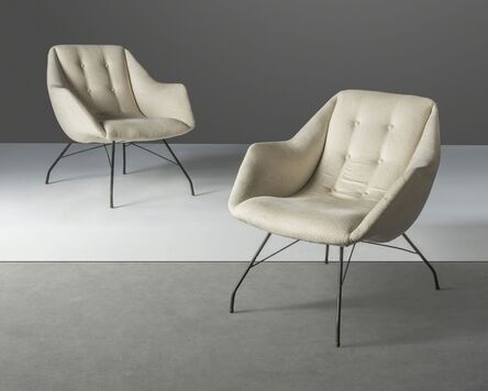 Carlo Hauner, ‘A pair of 'Shell' lounge chairs’, designed 1950