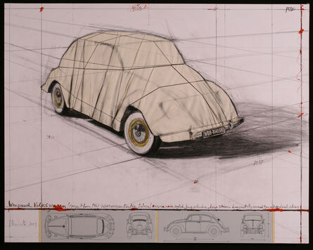Christo, ‘Wrapped Volkswagon (Project for 1961 Volkswagon Beetle Saloon)’, 2013