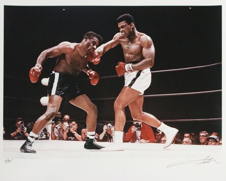 Lawrence Schiller, ‘Muhammad Ali defeating Floyd Patterson, Las Vegas, Nevada, November, 1965’, 1965