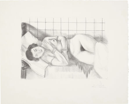 Henri Matisse, ‘Figure endormie, châle sur les jambes (Sleeping Figure, Shawl over Legs)’, 1929
