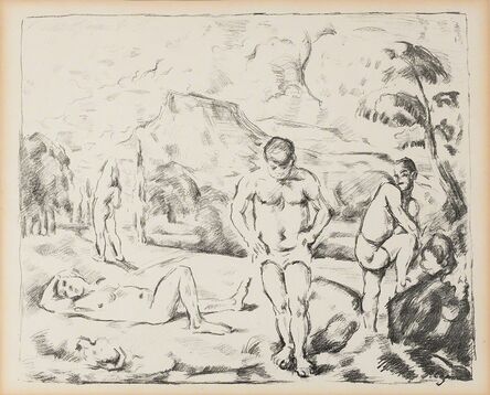 Paul Cézanne, ‘Les Baigneurs (Grande Planche) (Venturi 1157; Druick 1)’, 1896-7