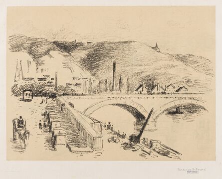 Camille Pissarro, ‘Pont Corneille a Rouen (Delteil 170)’, 1896
