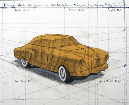 Christo, ‘Wrapped Automobile (Project for 1950 Studebaker Champion Series 9G Coupe)’, 2015