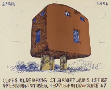 Claes Oldenburg, ‘Poster for Claes Oldenburg at Sidney Janis Gallery’, 1967