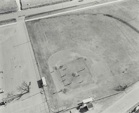 Frank Gohlke, ‘Aerial Views: Baseball Game- Elk River, Minnesota’, 1982