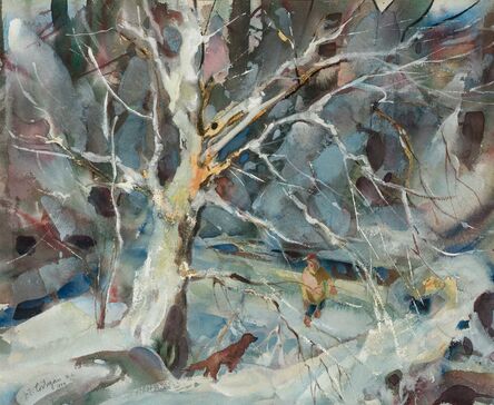 John E. Costigan, ‘Tree with Heavy Snow’, 1959