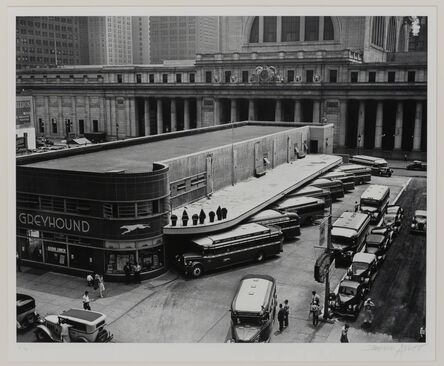 Berenice Abbott, ‘Greyhound Bus Terminal, 33rd and 34th Streets between 7th and 8th Avenues’, 1938