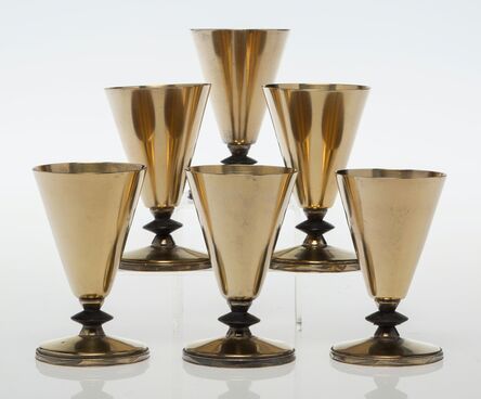 Albert F. Saunders, ‘Six Cocktail Cups’, circa 1928