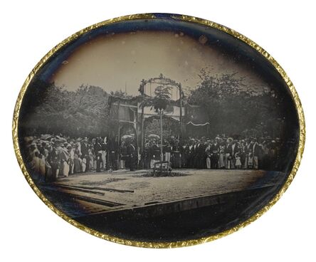 Anonymous French Photographer, ‘Ceremony Commemorating the Abolition of Slavery in the French Empire, Martinique’, circa 1848