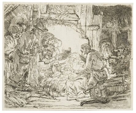 Rembrandt van Rijn, ‘The Adoration of the Shepherds: With the lamp’, 1654