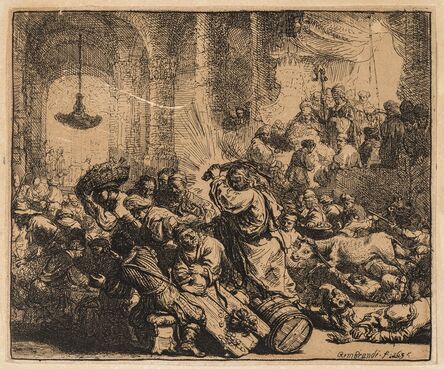 Rembrandt van Rijn, ‘Christ Driving the Money Changers from the Temple’, 1635