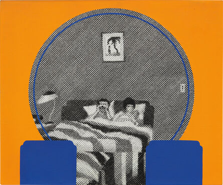 Gerald Laing, ‘The Dressing Table at the Rosarito Hotel – Self-Portrait with Galina III’, 1972