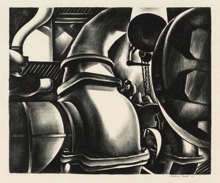 Howard N. Cook, ‘ENGINE ROOM (D. 128)’, 1930