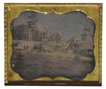 Anonymous American Photographer, ‘Farmers Bailing Hay’, 1854