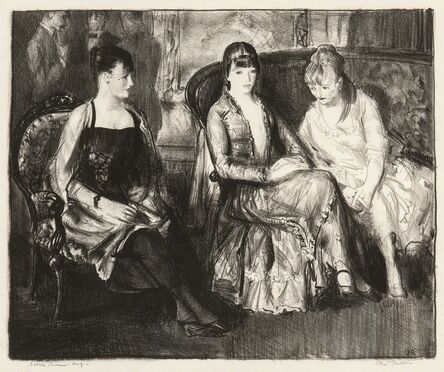 George Bellows, ‘Elsie, Emma and Marjorie, Second Stone’, 1921