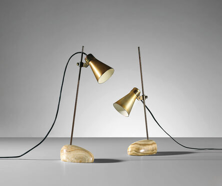 Luigi Caccia Dominioni, ‘Two ‘Sasso’ adjustable table lamps, model no. Lta 1’, circa 1948