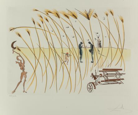 Salvador Dalí, ‘La moissonneuse, from Hommage a Leonardo da Vinci’, 1975
