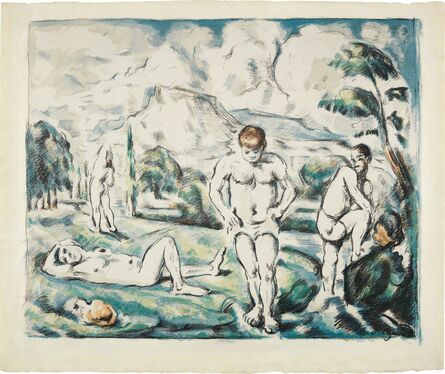 Paul Cézanne, ‘Les baigneurs (grande planche) (The Large Bathers)’, ca. 1896-98