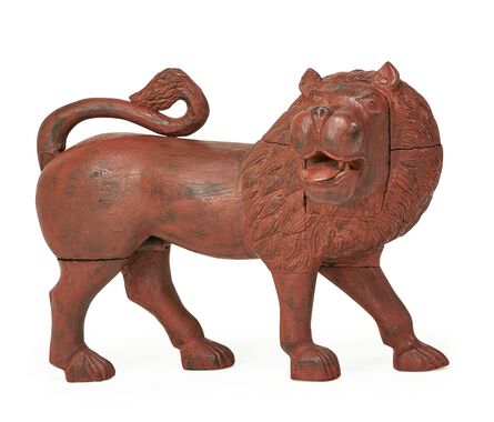 ‘Masterfully Carved Male Lion’, likely 19th c.