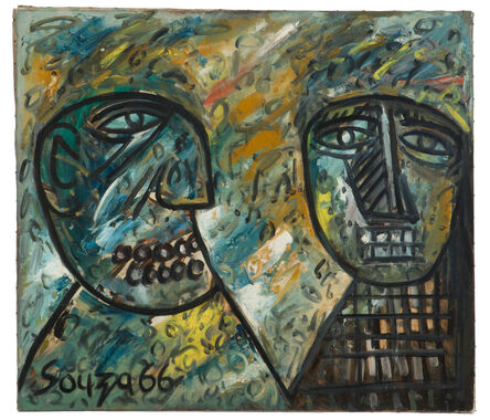 Francis Newton Souza, ‘Portrait of Jerome and Marcel’, 1966