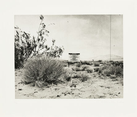 Ed Ruscha, ‘Desert Gravure’, 2006