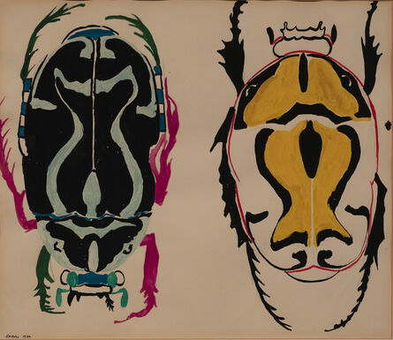 Nancy Graves, ‘Untitled (Two beetles)’, 1960