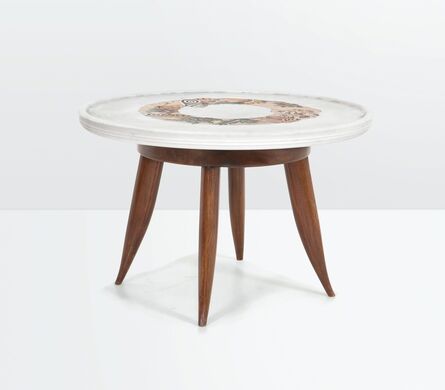 Kovach, ‘a low table with a wooden structure and marble top with inlays’, ca. 1950