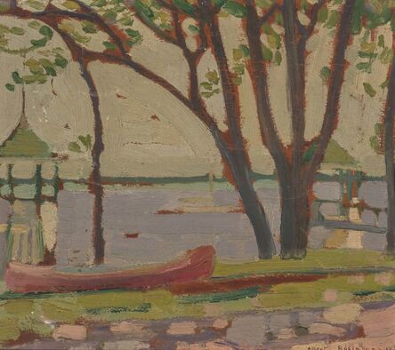 Albert Henry Robinson, ‘The Red Canoe (a double-sided work)’, 1920