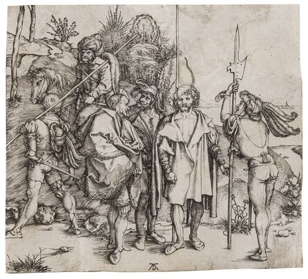 Albrecht Dürer, ‘Five Soldiers and a Turk on Horseback’, circa 1495