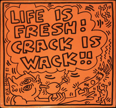 Keith Haring, ‘Crack Is Wack LP’, 1987