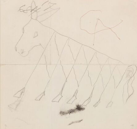 Alexander Calder, ‘Preliminary drawing for "Beastie" (Flying Colors engine cowling)’, 1973