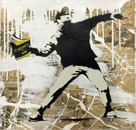 Mr. Brainwash, ‘Banksy Thrower’, 2017