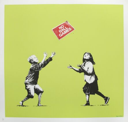 Banksy, ‘No Ball Games (Green)’, 2009