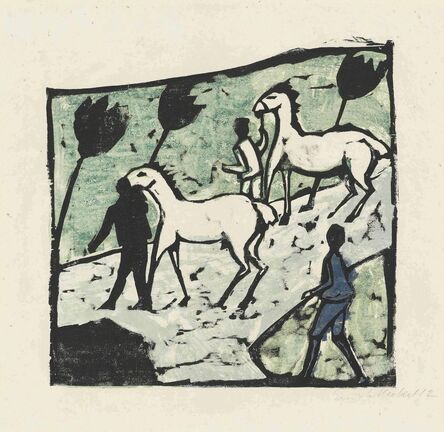 Erich Heckel, ‘Weisse Pferde’, 1912