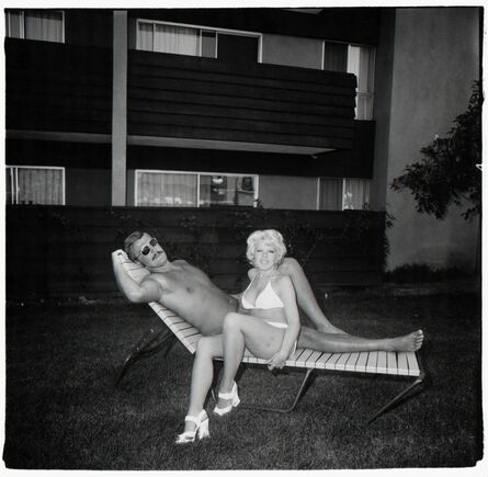 Diane Arbus, ‘South Bay Singles Club, couple on a chaise lounge 1970’, 1970