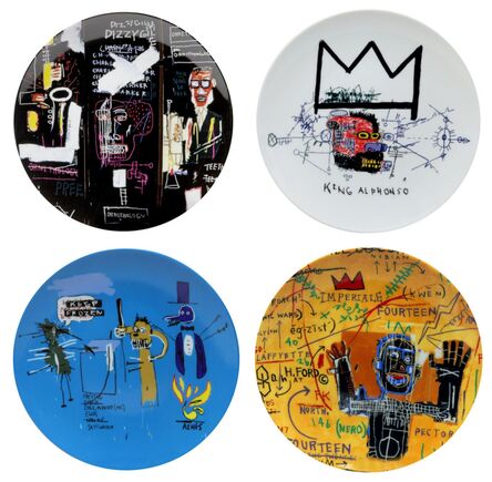 Jean-Michel Basquiat, ‘Set of 4 plates’, ca 2015