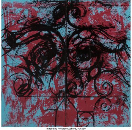 Jim Dine, ‘Red and Blue Crommelynck Gate, diptych’, 1982