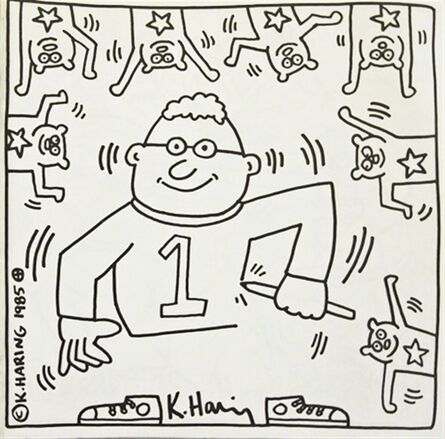 Keith Haring, ‘Twenty (20) Lithographs held in Artist Designed Coloring Book (Limited Edition)’, 1986
