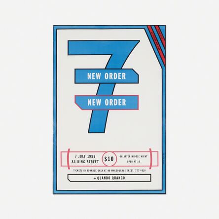 Lawrence Weiner, ‘New Order poster’, 1983