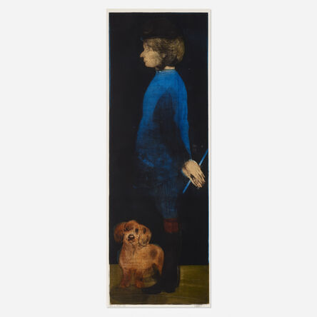 Mauricio Lasansky, ‘Lady in Blue’, 1967