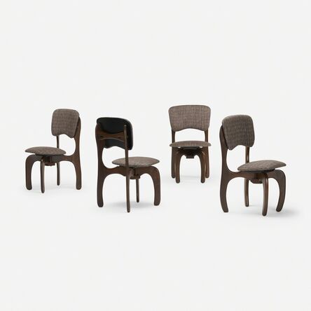Don Shoemaker, ‘set of four dining chairs’, c. 1970