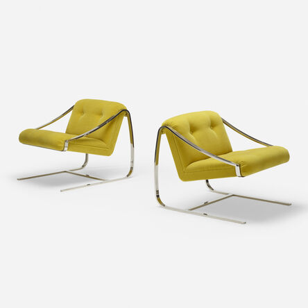 Charles Gibilterra, ‘Plaza lounge chairs, pair’, c. 1975
