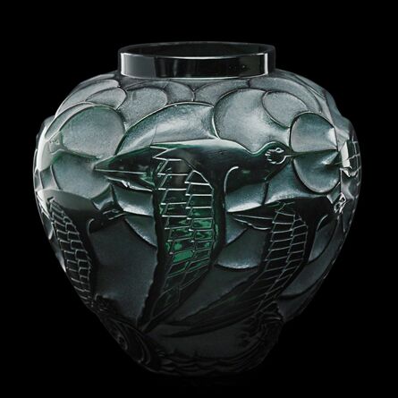 Lalique, ‘Courlis vase’, des. 1931