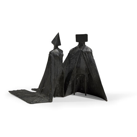 Lynn Chadwick, ‘Pair of Cloaked Figures Sculpture in Two Parts’, 1977