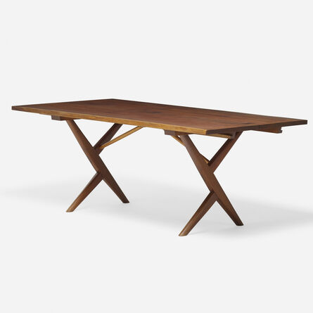 George Nakashima, ‘Cross-Legged dining table’, 1959