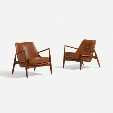 Ib Kofod-Larsen, ‘Seal lounge chairs, pair’, c. 1960