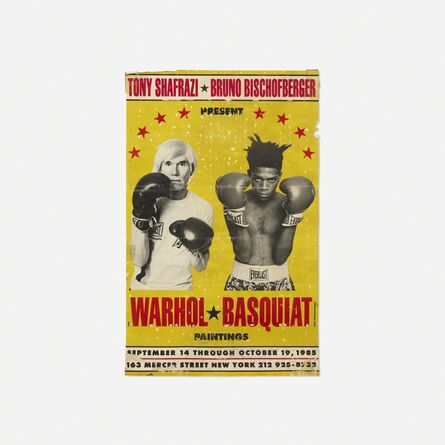 Andy Warhol, ‘Warhol/Basquiat Paintings exhibition poster’, 1985