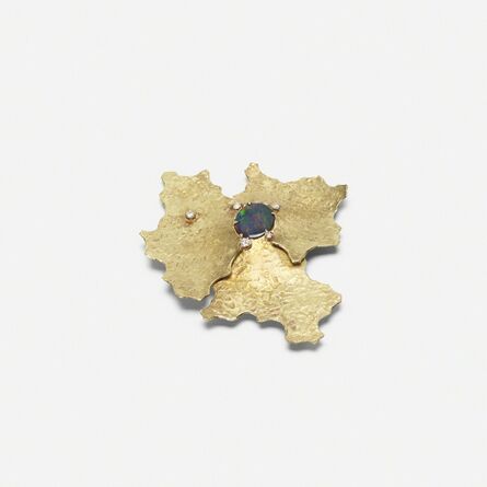 Ed Wiener, ‘A gold, black opal and diamond brooch’, c. 1950